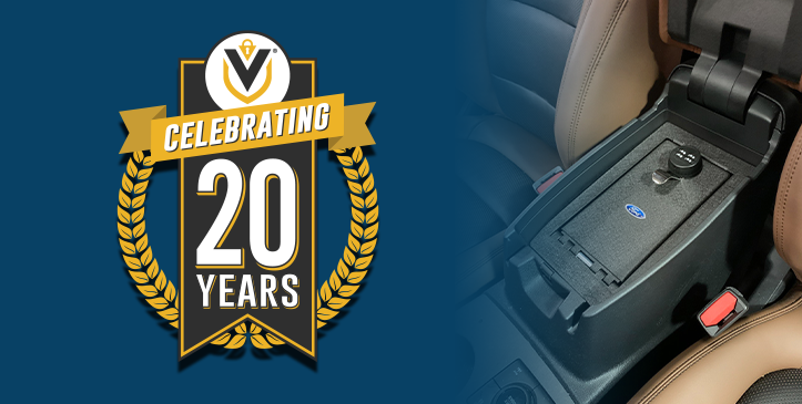 Console Vault®, The Original In-Vehicle Safe® Marks Landmark Date at 20 Years